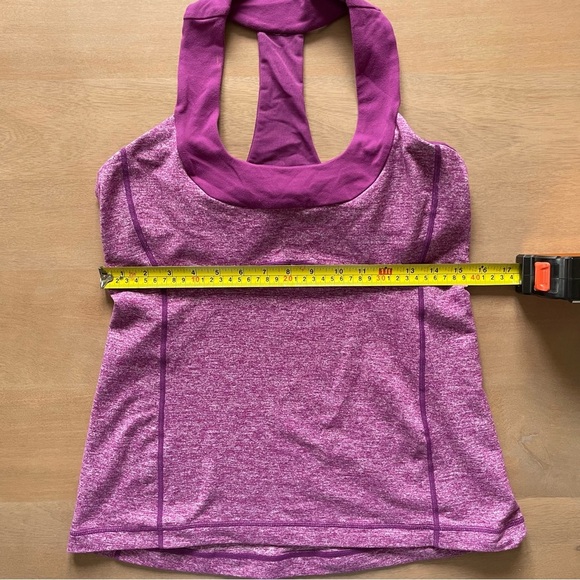 Lululemon Purple Scoop Neck Tank | size 10 - Picture 7 of 8